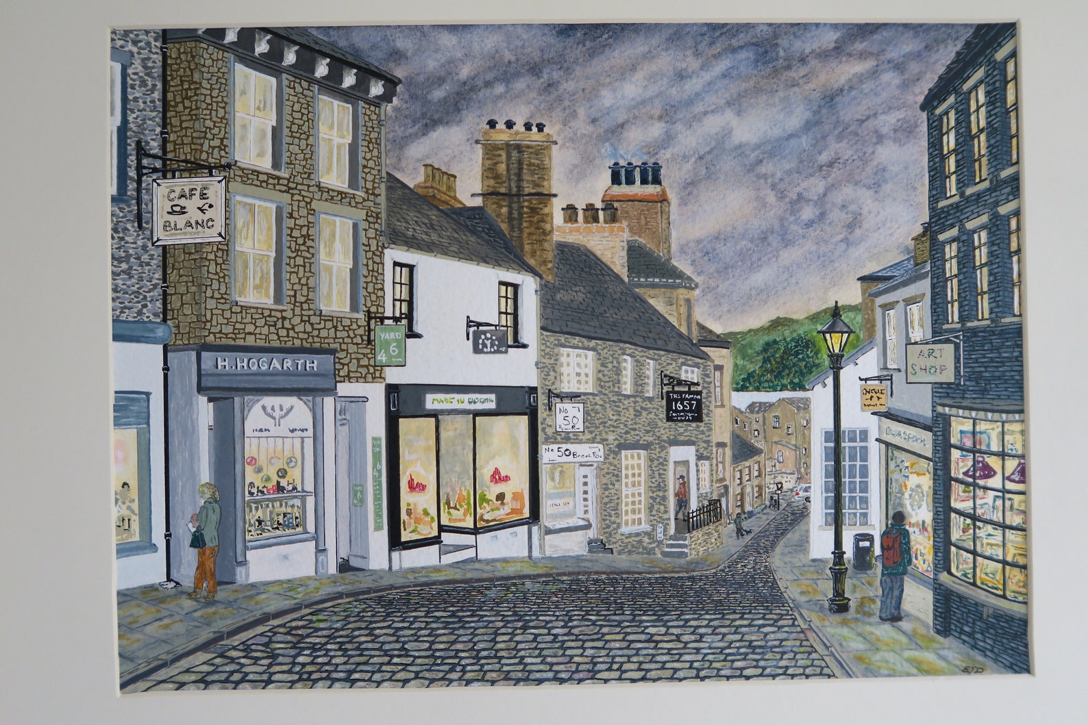 Kendal Cobbles. Print from Original Watercolour Painting. Lake Etsy