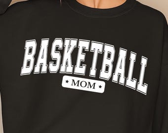 Basketball Mom Stars Graphic, School Team Shirt Design (SVG PNG)