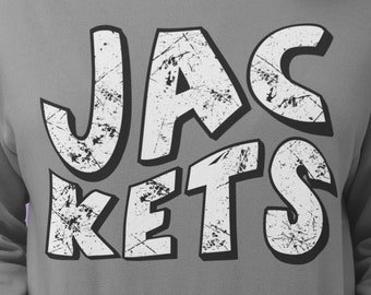 Mascot Jackets Distressed Design PNG, Team Jackets (Digital Download)