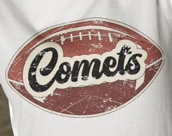 Comets Football Team Design PNG, American Football (Digital Download)