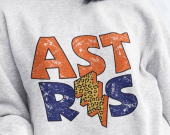 Astros png, Astros Orange and Navy Leopard Lightning Bolt Sublimation design png, Mascot design png