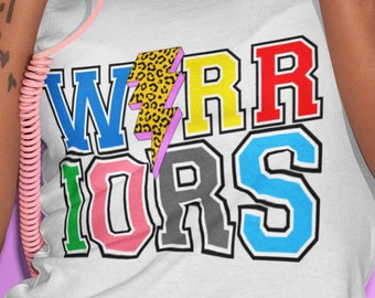 Warriors Leopard Lightning Bolt PNG, Sublimation Design (Digital Download)
