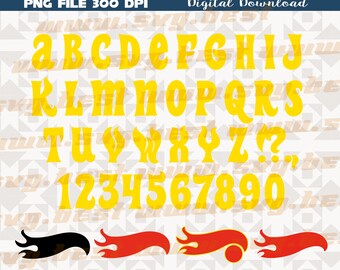 Hot Cars Alphabet svg png Hot Font OTF, Cars Font svg png, Cars letters Svg png, Cars Svg Cricut, Flame svg, kids birthday shirt svg