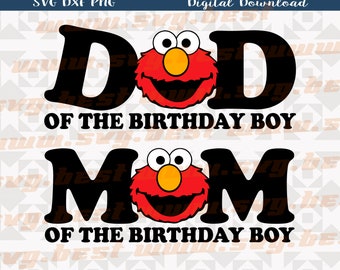 Dad of the birthday boy svg, Mom of the birthday boy svg,  Digital download. Svg, dxf and png files, clipart bundle, N76