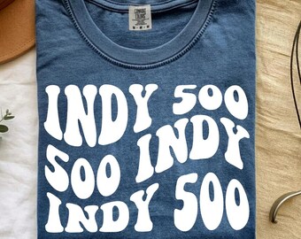 Indy 500 Race Day Shirt Design – Retro Motorsports Graphic (SVG PNG)