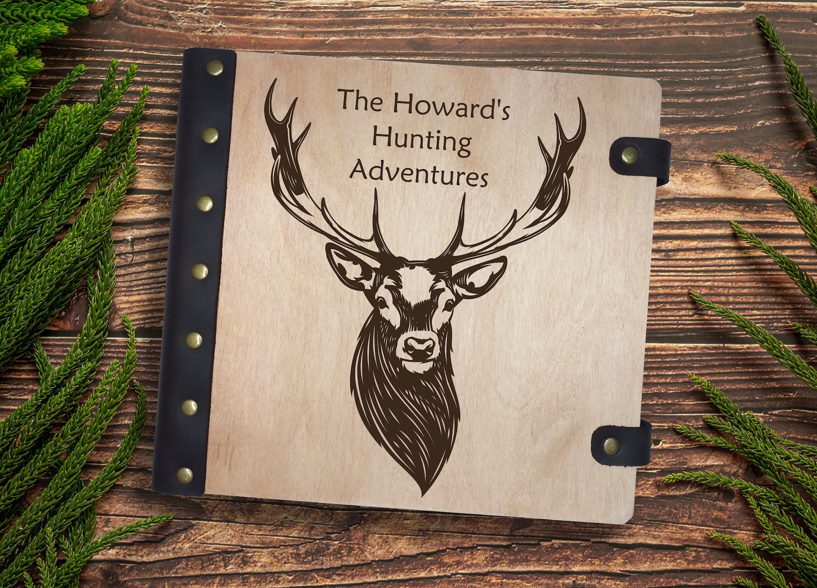 Personalized Hunting Memories Wooden Photo Album Deer Gift Etsy