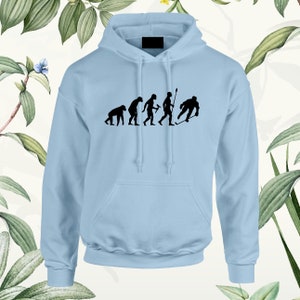 Evolution of Ice Hockey Hoodie: Funny Unisex Tops image 3