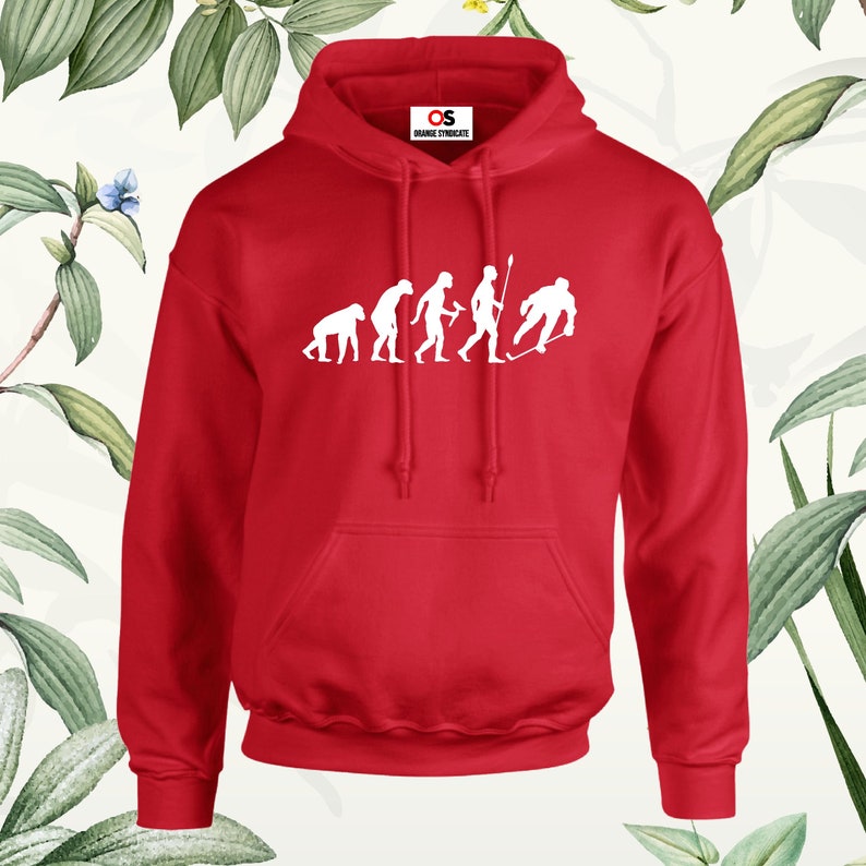 Evolution of Ice Hockey Hoodie: Funny Unisex Tops image 4