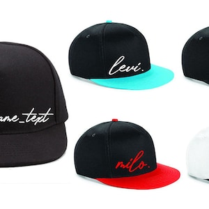 Personalisierte Kappe Kleinkind Kind benutzerdefinierte Name Snapback Hut Kappe Design personalisierte Kinder Erwachsene benutzerdefinierte Kappe personalisierte Kappe