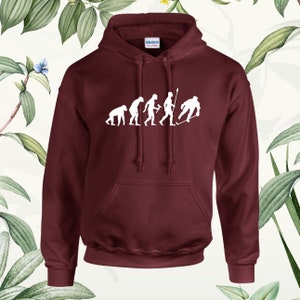 Evolution of Ice Hockey Hoodie: Funny Unisex Tops image 8