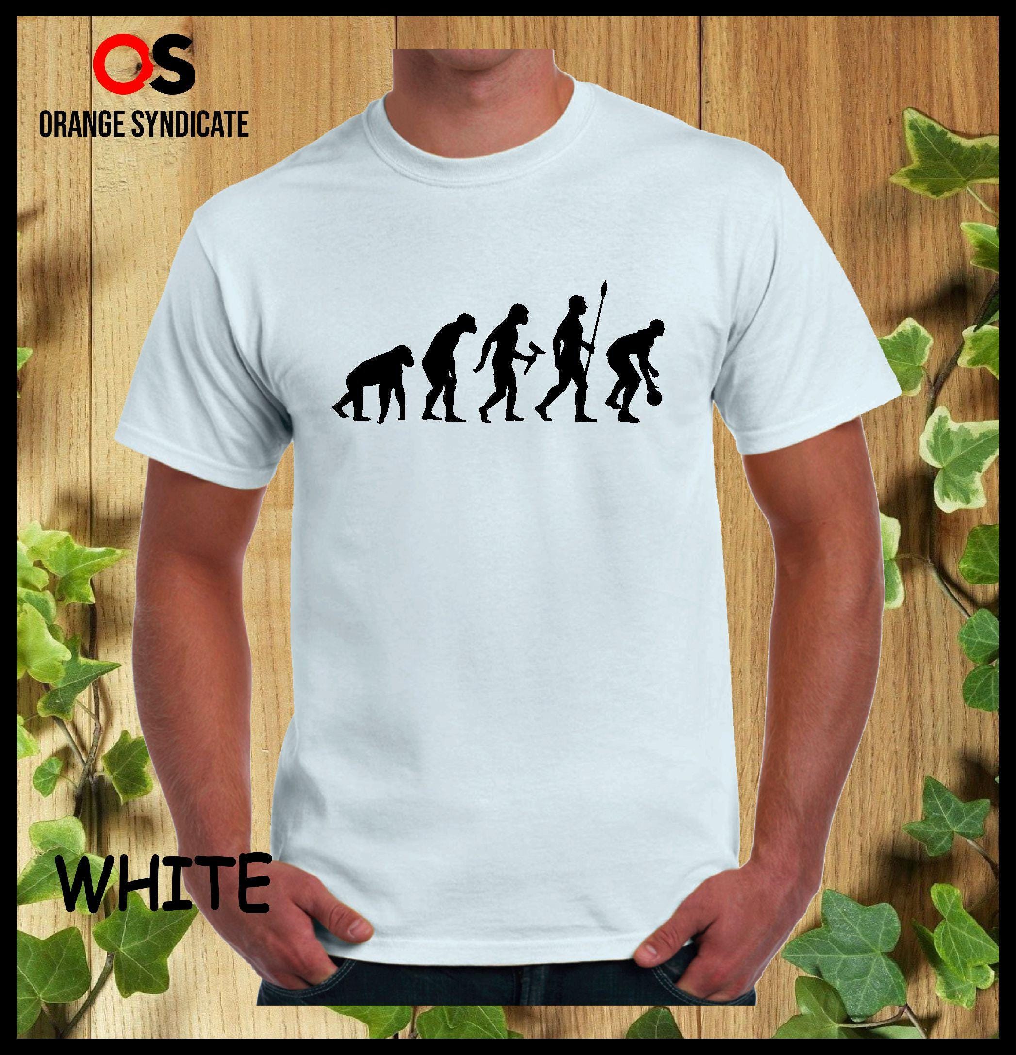 Basketball Evolution T-shirt Basketball Players Best Goal Getter Presents Gift For Basketball Court Boys Girls Unisex Tshirts