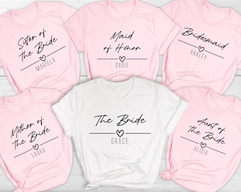 Personalised Hen Party T Shirts, Team Bride T Shirt, Hen Party Shirts, Bachelorette Party Shirts, Bachelorette Shirts, Hen Night Tees
