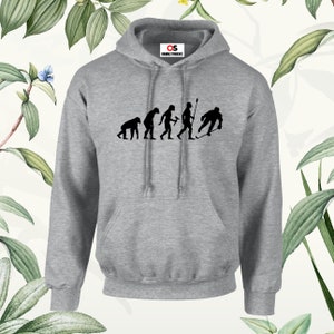 Evolution of Ice Hockey Hoodie: Funny Unisex Tops image 6