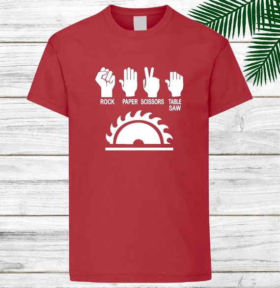 Carpenter T-shirt Rock Paper Scissors 