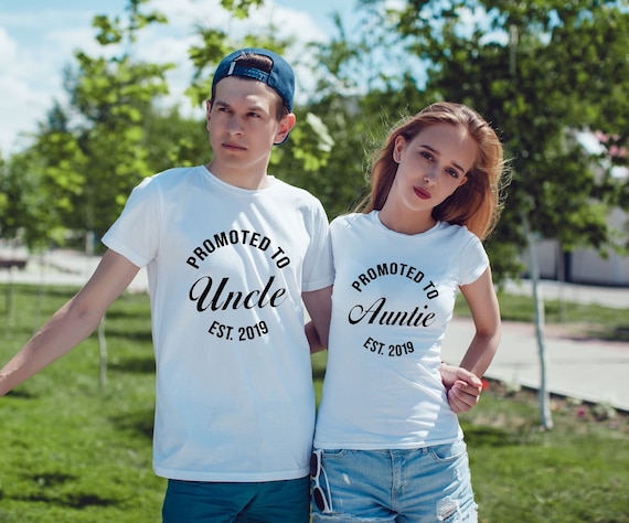 Uncle To Be Promoted To Uncle T-Shirt Est 2019 Uncle To Be Promoted To Uncle T-Shirt Est 2019