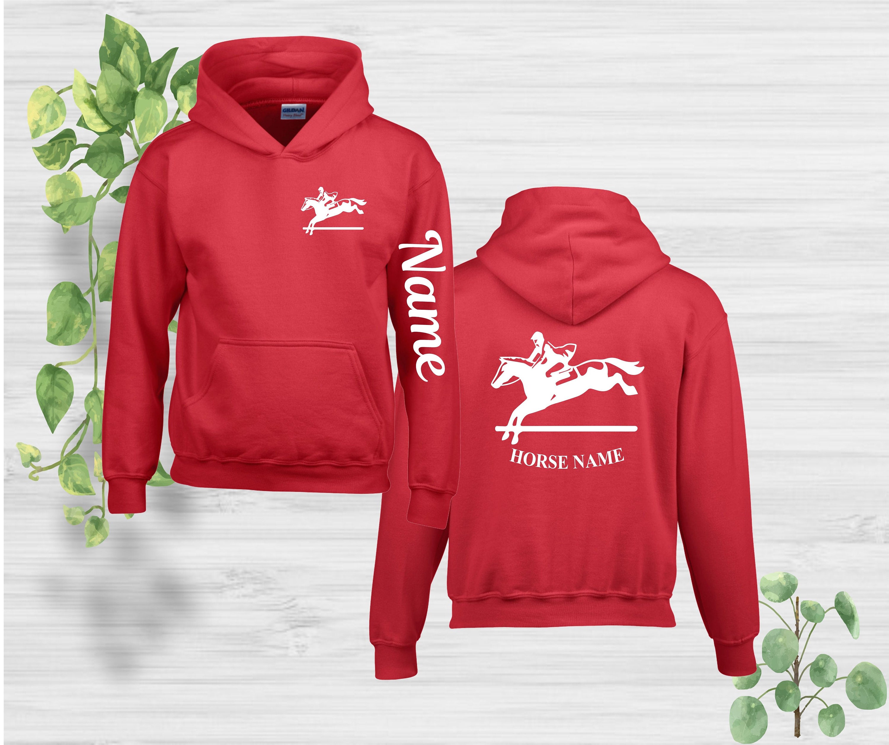 Personalised equestrian hoodies hot sale