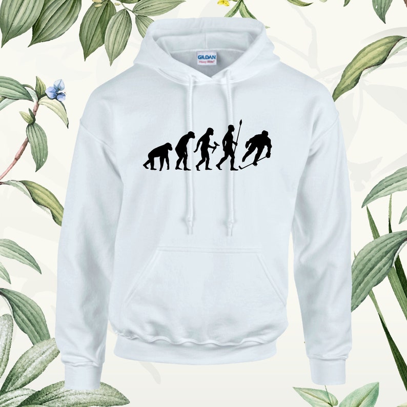 Evolution of Ice Hockey Hoodie: Funny Unisex Tops image 7