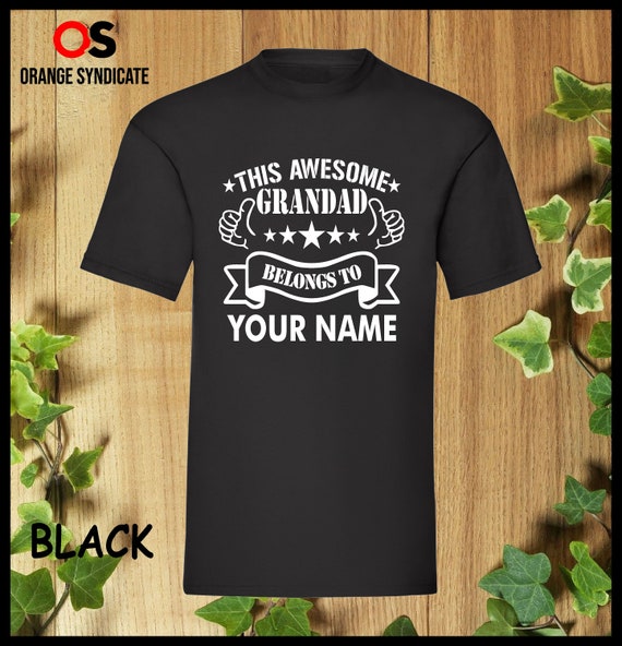 personalised grandad t shirt