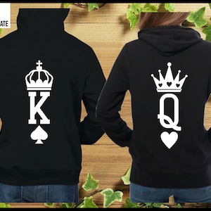 Buy King Queen King and Queen Hoodies Couple Hoodies Couple