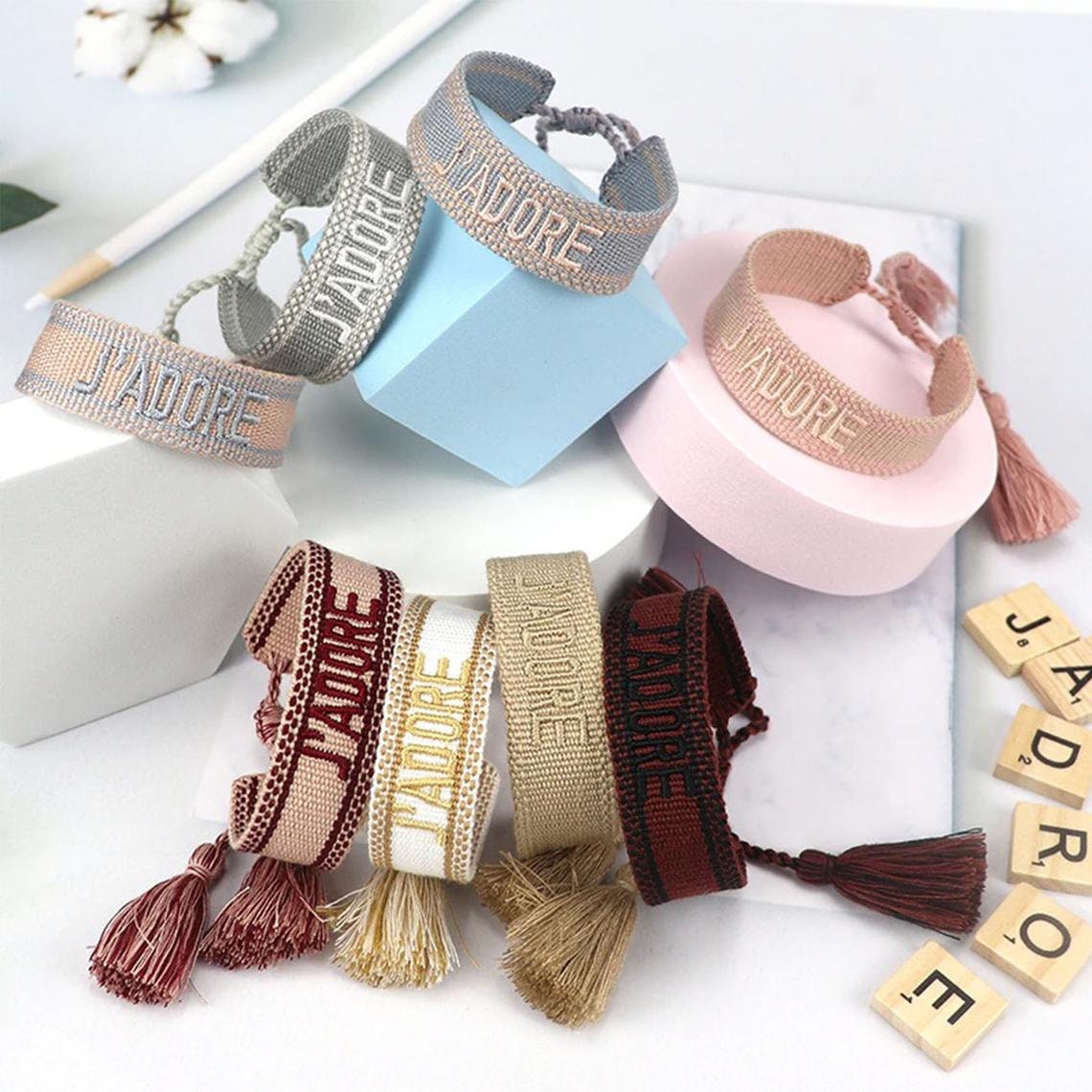 Embroidery Woven Tassel Bracelets for Women Woven Tassel Etsy