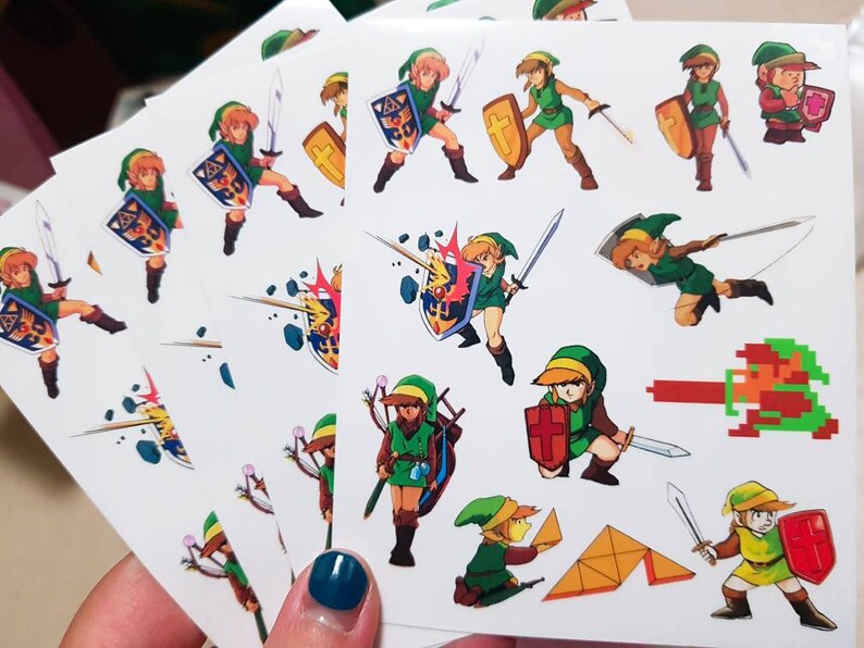 Legend of zelda sticker. handmade/ stationery/ diary /seals/ Etsy
