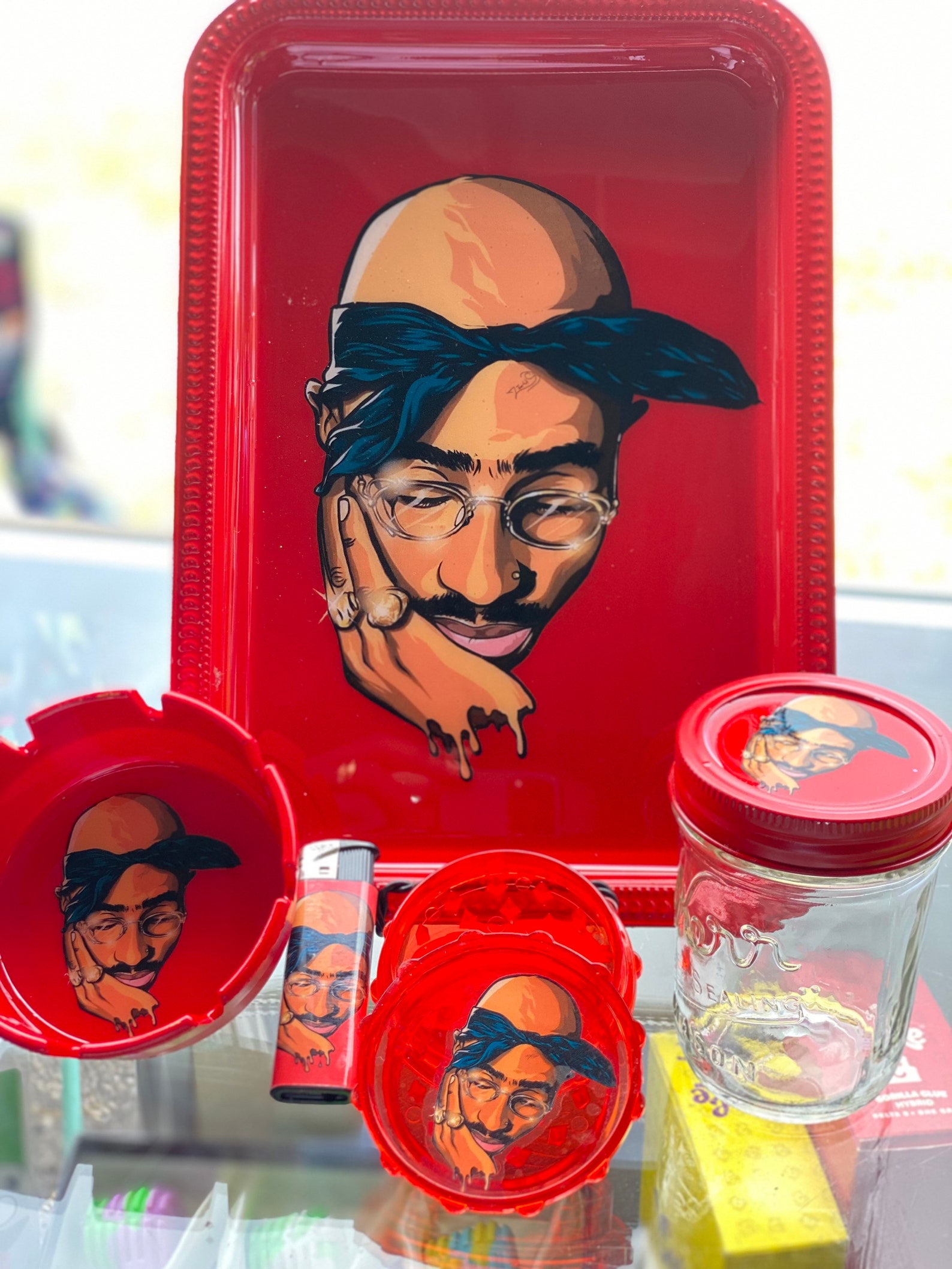 6pc Rolling Tray Set Etsy