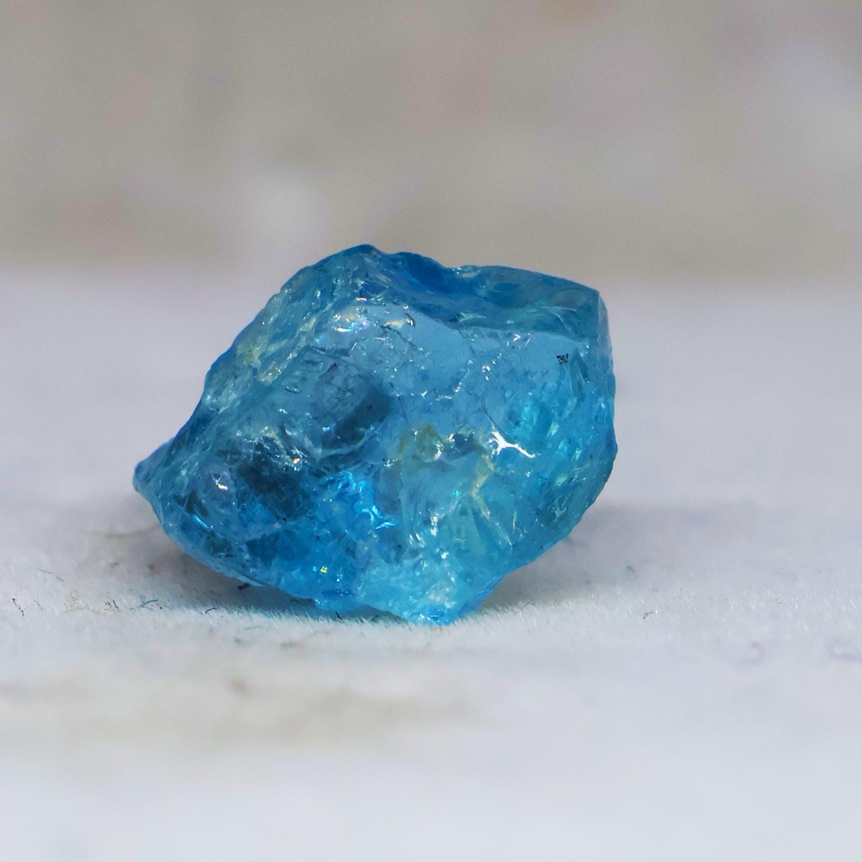アクアマリン　結晶　26g 天然アクアマリン結晶：原石、本物のブルーカラー、4.55カラット、12 x