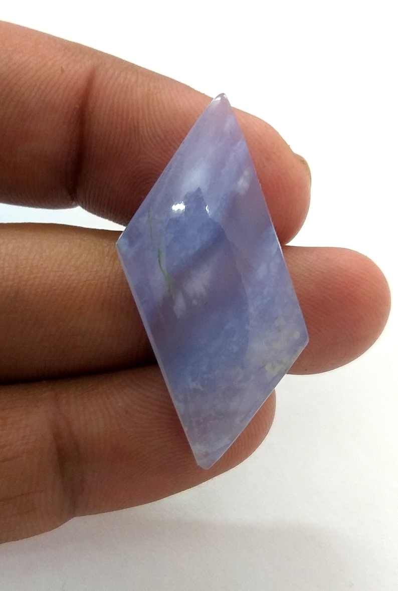 Natural stone chalcedony Chalcedony Gemstone Fancy Shape 18.45 ct 35x15x5 mm CL-4 AAA Natural chalcedony Cabochon