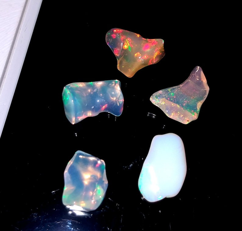 Nuggets 7.20Ct 5 Pcs LT-6 Loose Gemstone Gemstone Flashy Opal Natural gemstone Opal Welo Opal Natural Opal Ethiopian Opal Jewelry