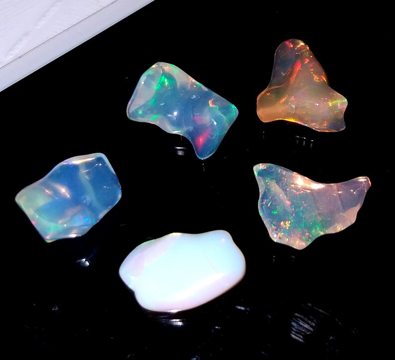 Nuggets 7.20Ct 5 Pcs LT-6 Loose Gemstone Gemstone Flashy Opal Natural gemstone Opal Welo Opal Natural Opal Ethiopian Opal Jewelry
