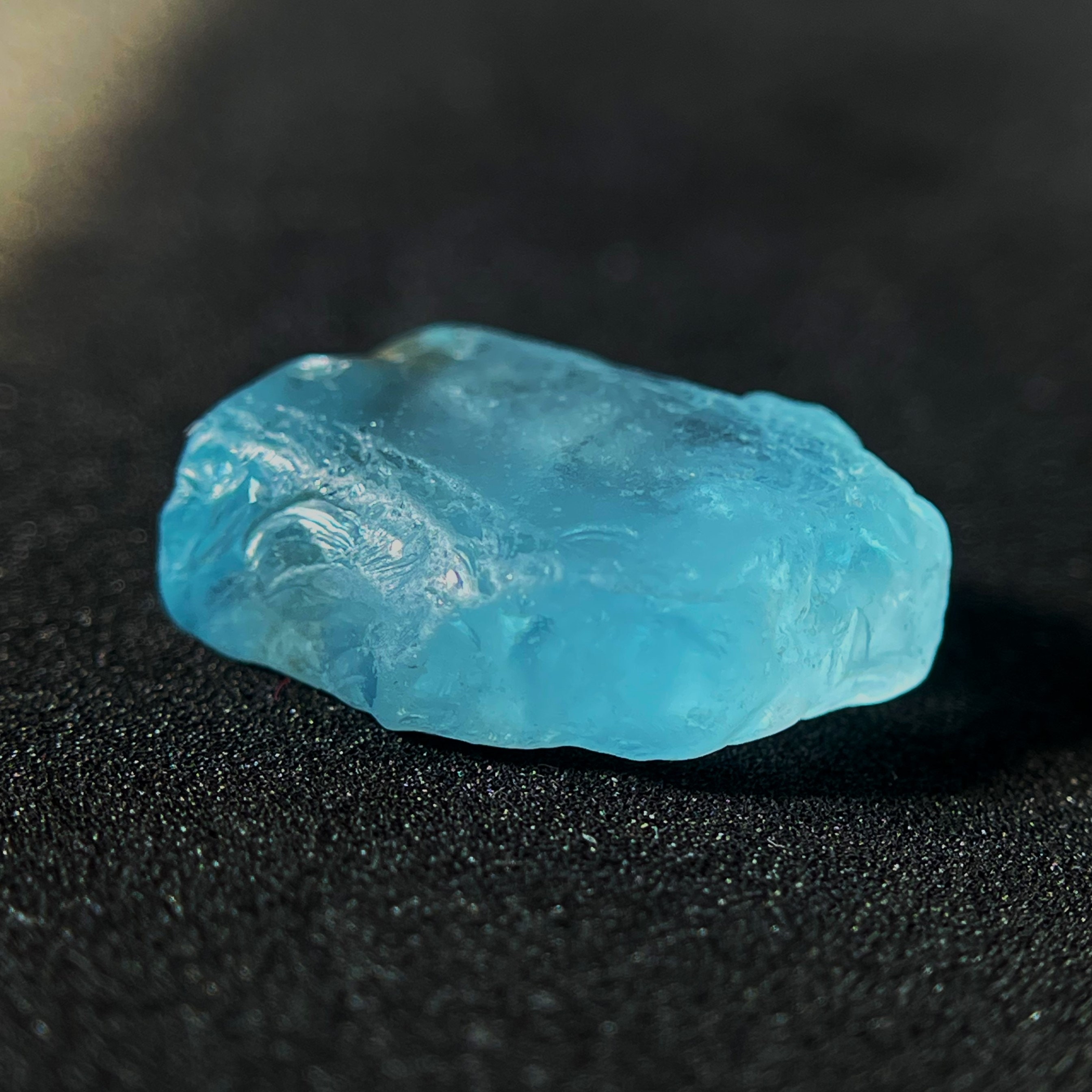 原石アクアマリン結晶標本：6.90カラット、14 x 11 mmの原石 - Etsy 日本