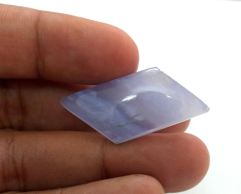 Natural stone chalcedony Chalcedony Gemstone Fancy Shape 18.45 ct 35x15x5 mm CL-4 AAA Natural chalcedony Cabochon