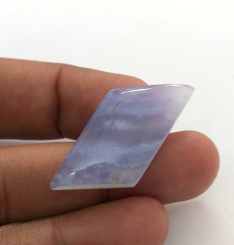 Natural stone chalcedony Chalcedony Gemstone Fancy Shape 18.45 ct 35x15x5 mm CL-4 AAA Natural chalcedony Cabochon