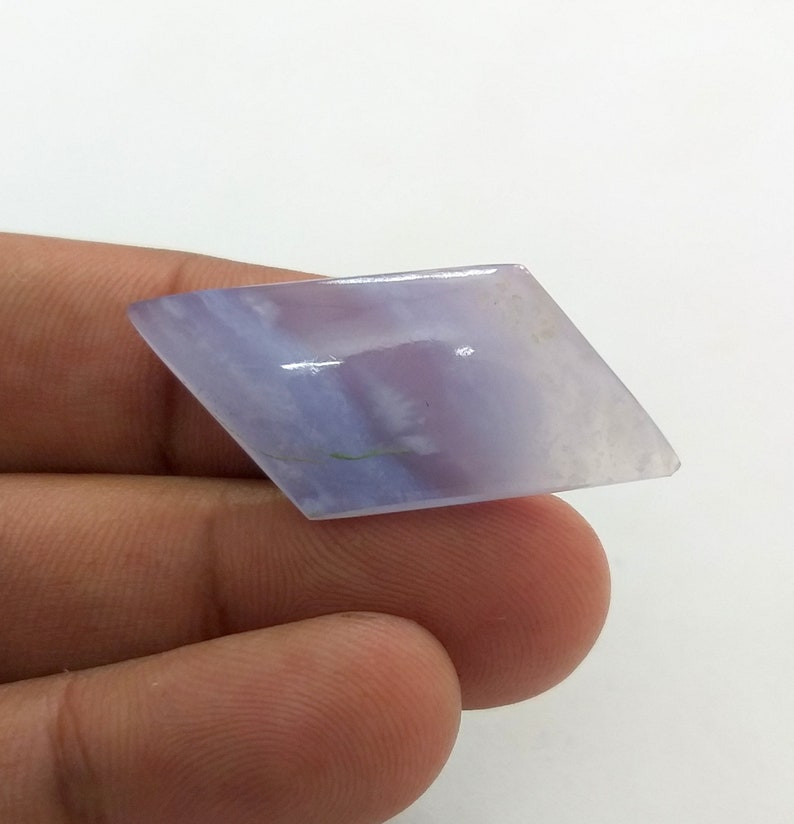 Natural stone chalcedony Chalcedony Gemstone Fancy Shape 18.45 ct 35x15x5 mm CL-4 AAA Natural chalcedony Cabochon