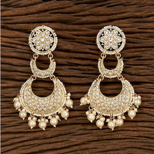 Kundan Jhumka Chandbali earrings/Bollywood Earrings/Indian Earrings/Pakistani Earrings/South Indian Jhumki/ Kundan Jhumka/Polki jhumka/