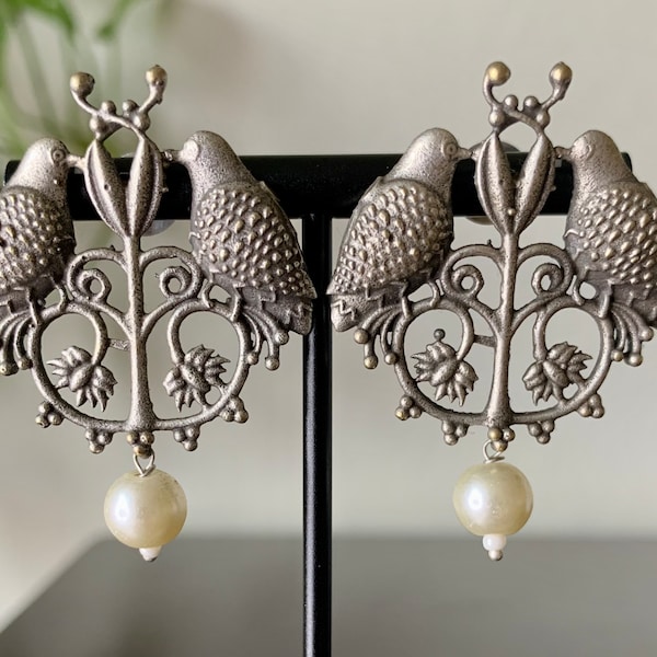 Oxidised earrings/Afghani Earrings/Kashmiri Jhumka/Jhumka/Pakistani Earrings/Bollywood Earrings/ Indian earrings/ Temple earrings