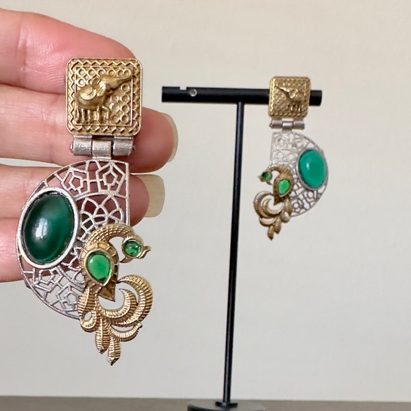 Afghani Kashmiri Oxidized Earrings /Indian jewelry/Indian earrings/Traditional Earrings/Pakistani earrings/Punjabi jewelry