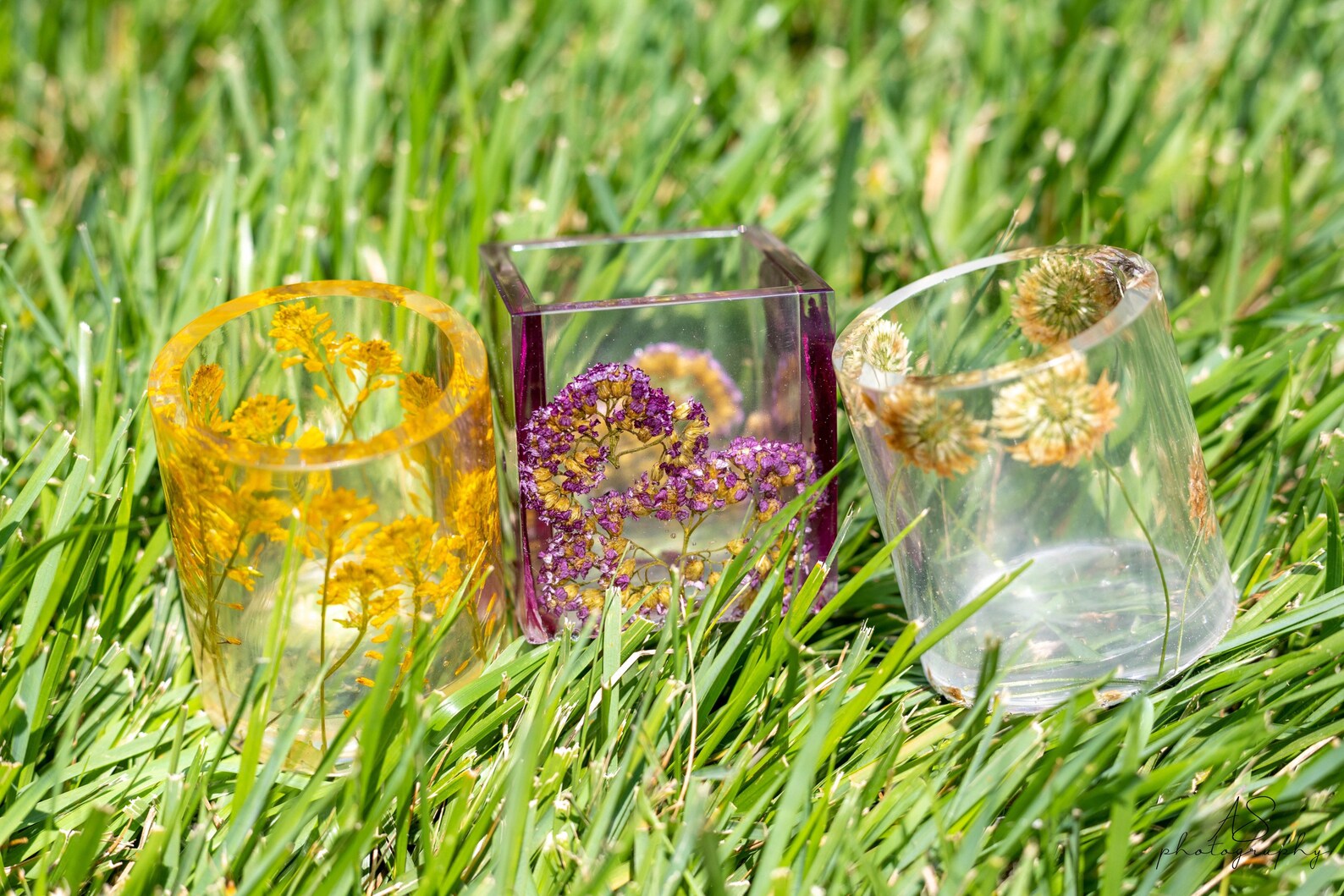 Dried Flower Resin Cup Etsy