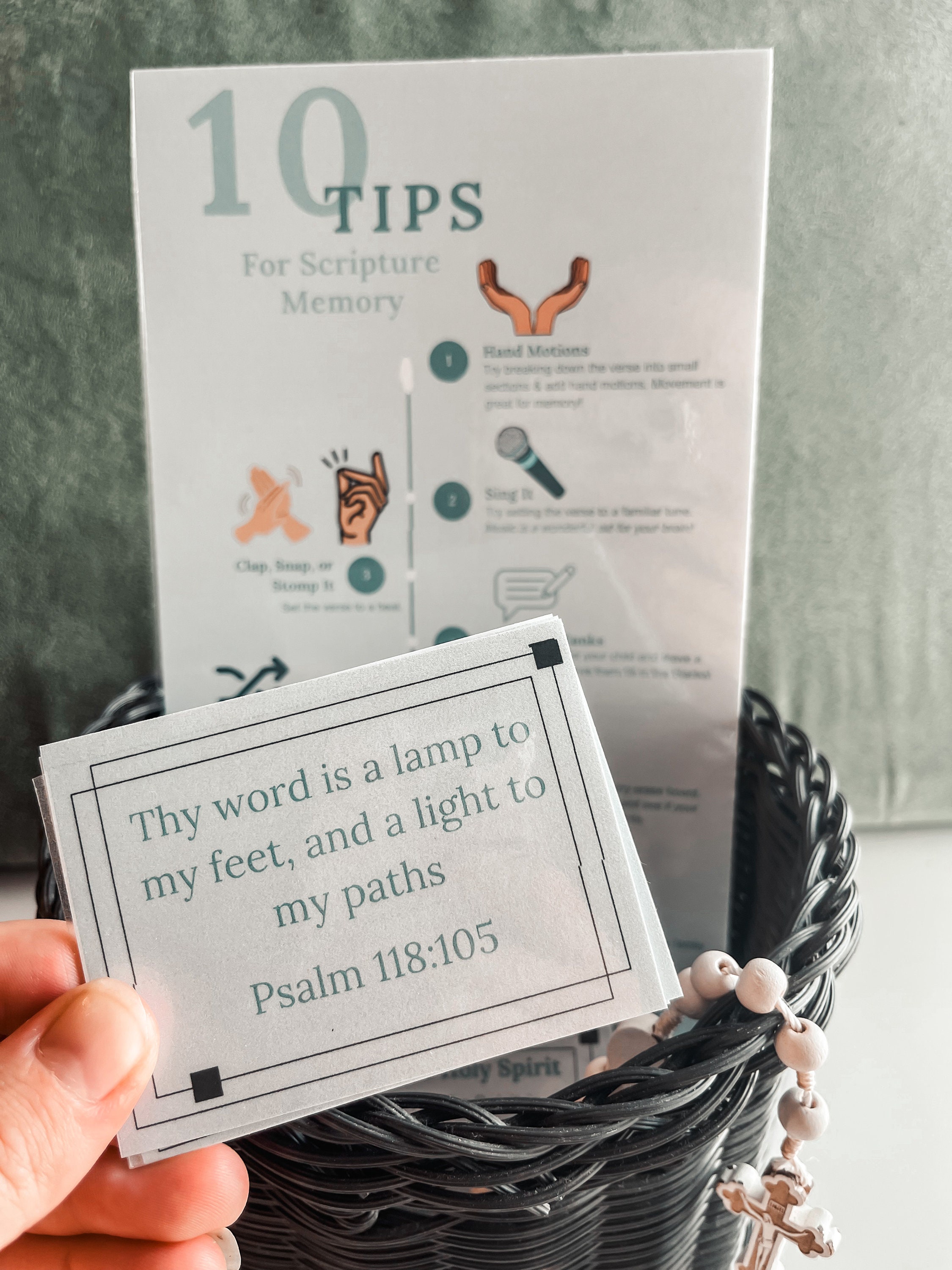 Douay-rheims Scripture Memory Cards: Catholic Verses, Beatitudes ...