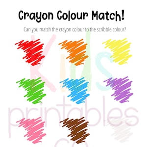 Crayon Color Match Busy Bag