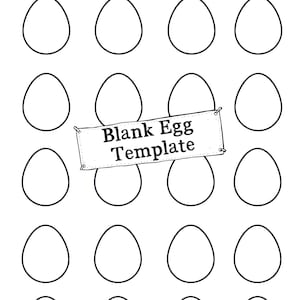 Blank Easter Egg Printable