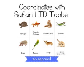 SPANISH Pets Toob Safari LTD Identification Cards - Etsy Ireland SPANISH Pets Toob Safari LTD Identification Cards - Etsy Ireland