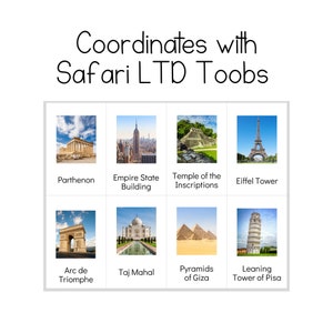 Around the World Toob - Safari LTD-identificatiekaarten