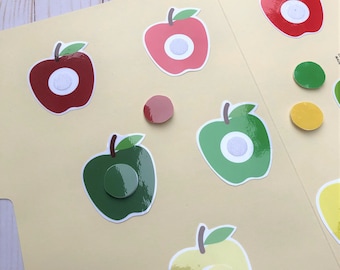 Apple Colours File Folder Game - Digital Download