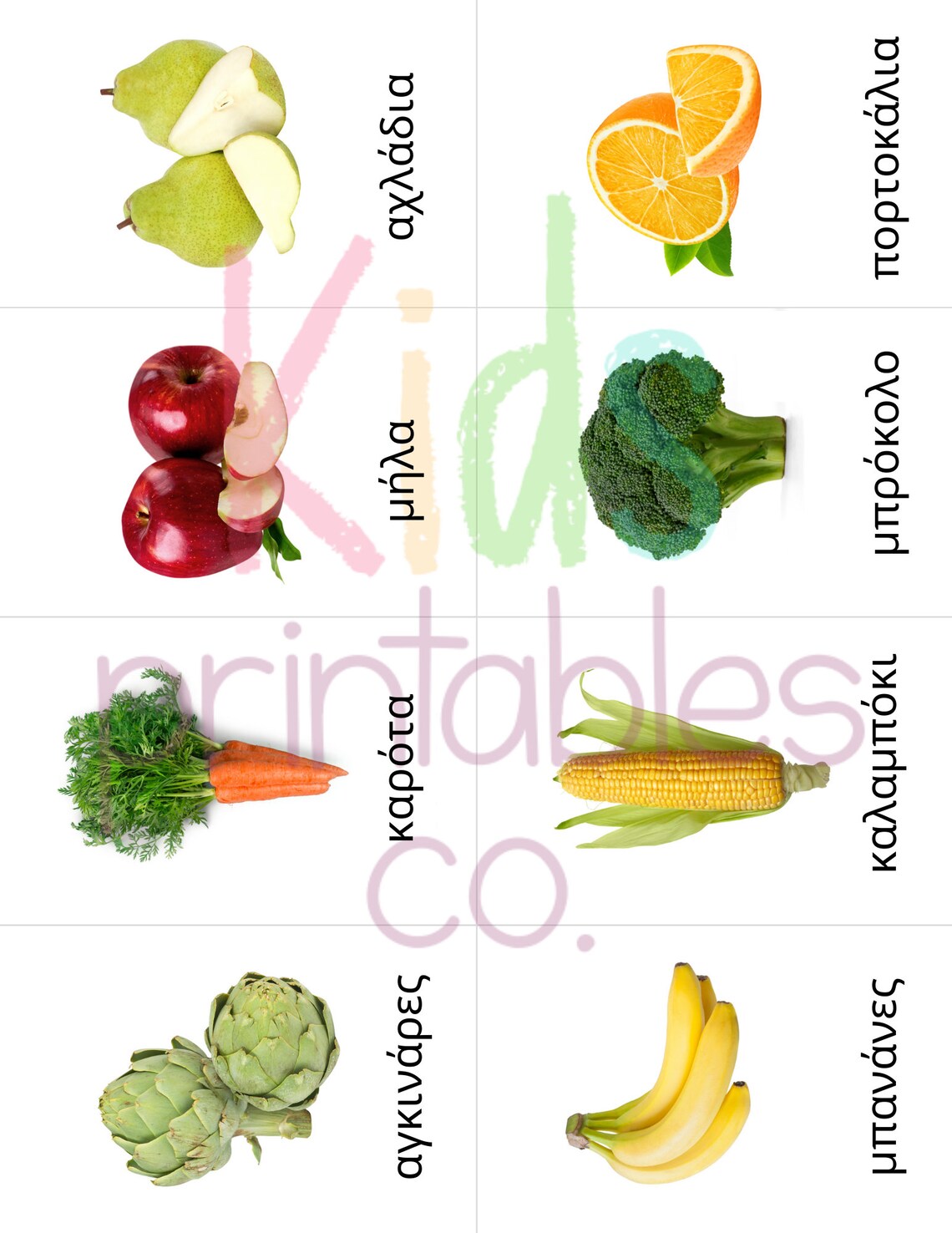 GREEK Fruits & Vegetables Toob Safari LTD Identification Etsy France