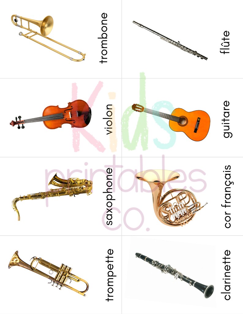 Typical French Instrument FRENCH Musical Instruments Toob Safari LTD Identification - Etsy
