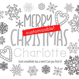 Customizable Christmas Placemat! Up to 5 names!
