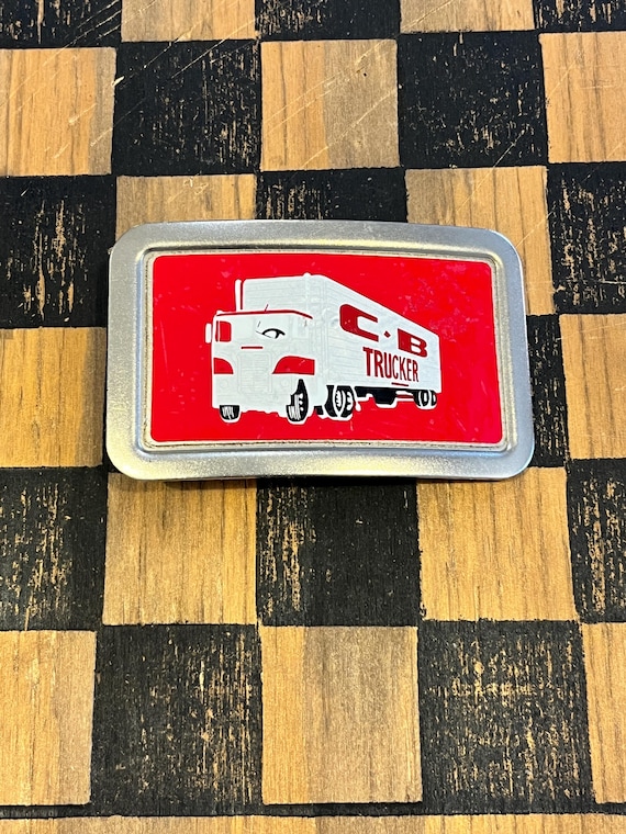 Vintage CB Trucker Belt Buckle