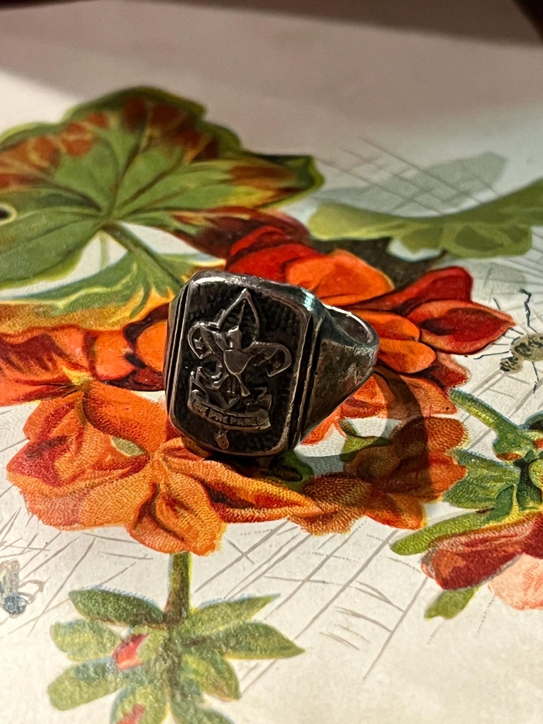 Vintage Sterling Silver Boy Scouts Ring - Etsy
