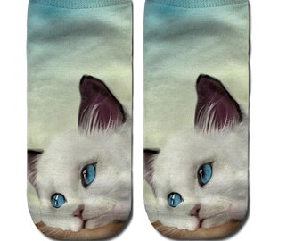 Mens Womens Custom Cat Mobilization Socks 3D Print Novel Creative Casual Crew Socks Mens Womens Custom Cat Mobilization Socks 3D Print Novel Creative Casual Crew Socks